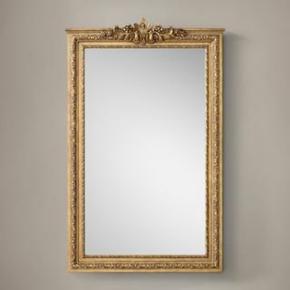 Specchio dorato Fleur-De-Lys - 35 "L x 56" H; 90,5 libbre.