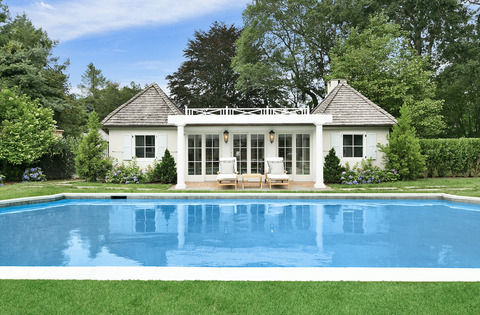 piscina e pool house