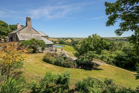 Penson Farm, Diptford, Totnes, Devon - giardino e vista