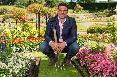 Chris Bavin, presentatore della BBC Two's Britain in Bloom