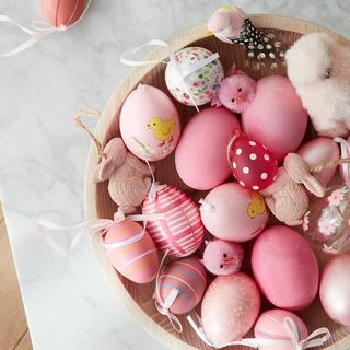 Decorazioni da appendere con uova di Pasqua John Lewis & Partners, confezione da 6