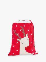 Sacco natalizio Jolly Reindeer, rosso