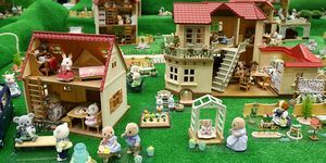 Le famiglie Sylvanian sono esposte all'International Tokyo Toy Show, 2014