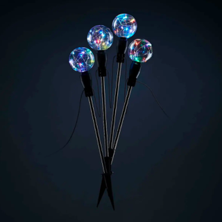 Globe cambia colore LED luci di palo Confezione da 4 decorazioni natalizie