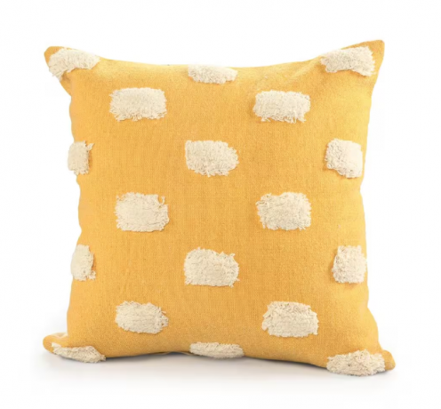 LR Home, cuscino decorativo strutturato con pom pom