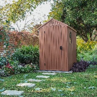 Capannone di stoccaggio Apex da giardino all'aperto