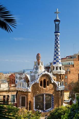 park guell, barcellona, ​​spagna