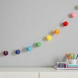 FLOUR SHOP Luci arcobaleno Pom Pom String