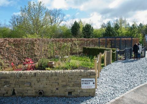 Il primo giardino permanente di Hedgehog Street nel Regno Unito è stato presentato a RHS Harlow Carr, nello Yorkshire del Nord.