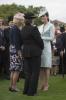 Kate Middleton è un sogno pastello al Queen's Garden Party