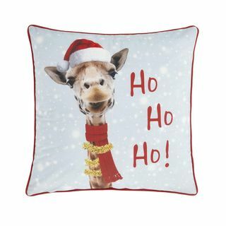 Cuscino imbottito con giraffa natalizia di Catherine Lansfield