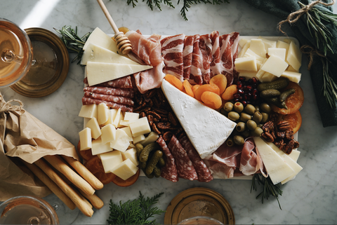 taglieri di salumi natalizi