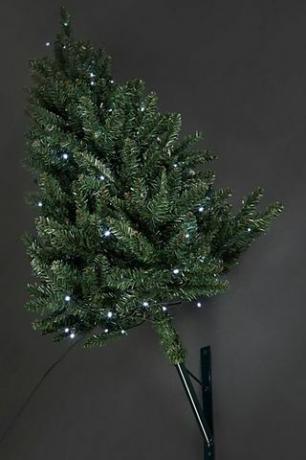 Albero di Natale artificiale pre-illuminato da 3 piedi a parete