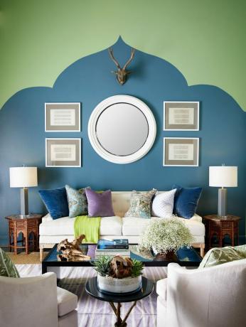 Soggiorno, camera, blu, interior design, mobili, parete, verde, proprietà, soffitto, home,