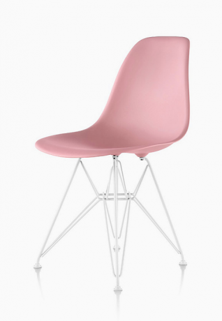 Sedia laterale in plastica stampata Eames 