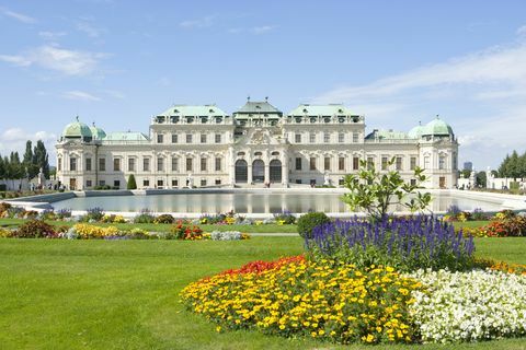 Austria, Vienna, Palazzo del Belvedere e giardini
