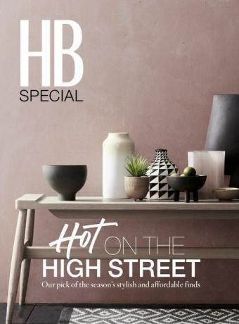 House Beautiful Hot sulla copertina di High Street, supplemento di aprile