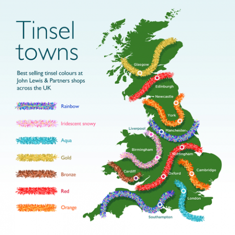 Mappa delle città della canutiglia di John Lewis