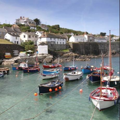 Coverack cornwall England Regno Unito un villaggio di pescatori costieri a est della penisola di Lizard 9 miglia a sud di falmouth