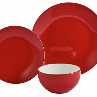 Servizio da tavola in gres da 12 pezzi Argos Home - Rosso