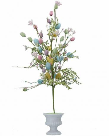 Albero Uovo Di Pasqua In Vaso Di Ceramica