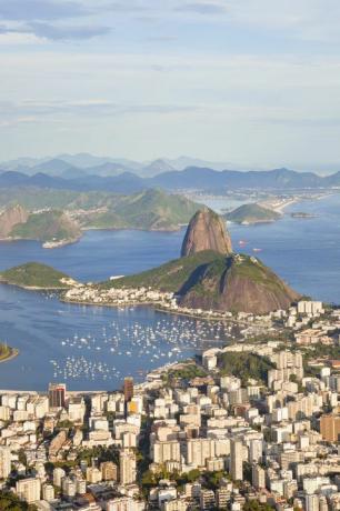 Pan di zucchero nella baia di guanabara rio de janeiro