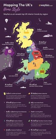 Wayfair - stile per regione - mappa infografica