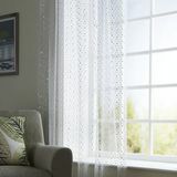 Wilko Popsicle White Tab Top Voile