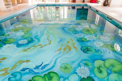 Abbottswood Lodge - Weybridge - design per piscine con ninfee