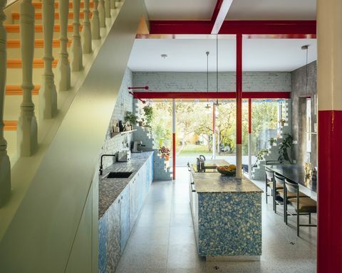 vista sulle montagne, estensione della casa di can architects, ristrutturazione della casa di Londra