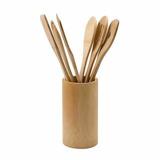 Set di utensili in bambù Dunelm con pentola