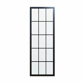 Porte del granaio SteelGlass nere