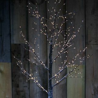 Albero di Natale in pino artificiale illuminato da 150 cm