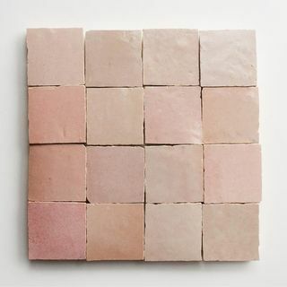 Piastrelle quadrate Zellige Vintage Rose