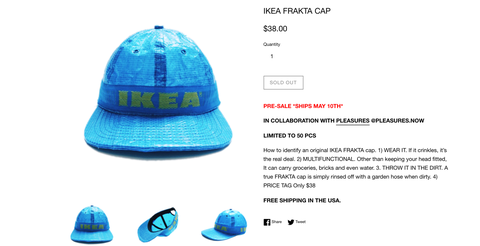 Cappello borsa Ikea Frakta