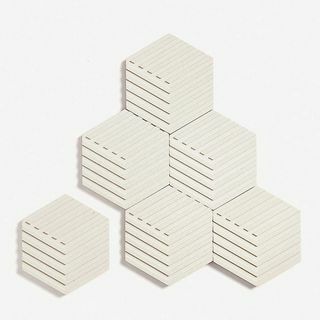 AREAWARE Table Tiles set di sei sottobicchieri in cemento e sughero