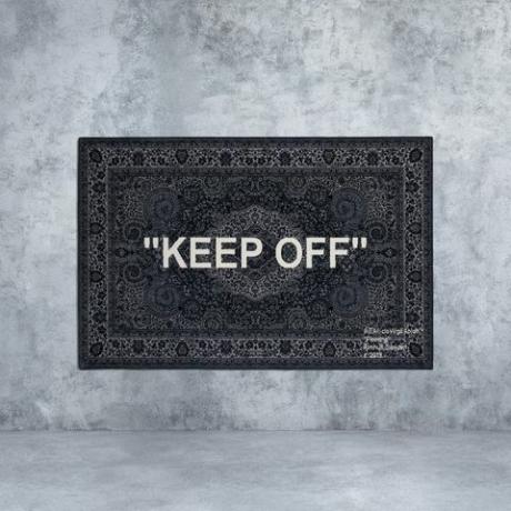 Ikea ora vende il tappeto KEEP OFF in edizione limitata di Virgil Abloh per £ 400 online