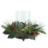 Candeliere Scott Living Luxe Faux Botanical Hurricane