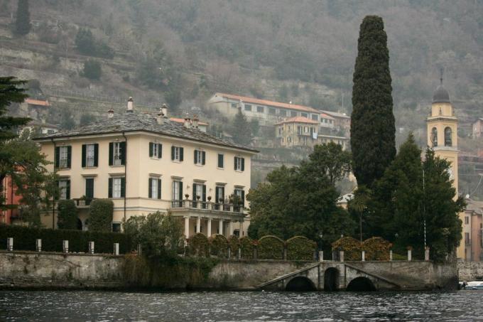 vista della casa italiana di George Clooney,