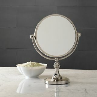 Specchio da tavolo Lugarno - 11 "L x 5½" P x 14½ "H [Finitura: Nichel lucido 