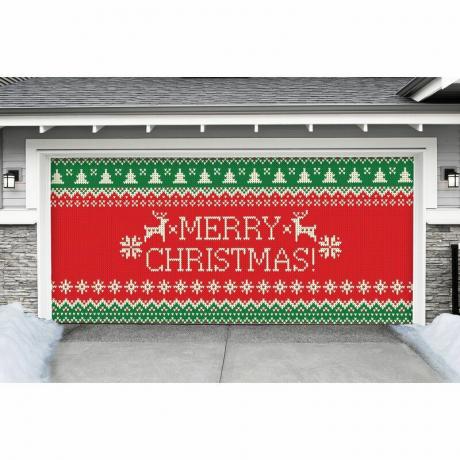 Maglione Buon Natale Porta del garage Murale