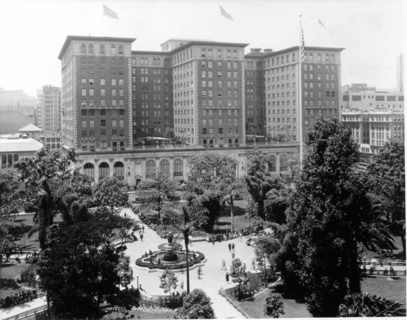 il Biltmore Hotel in Pershing Square, Los Angeles