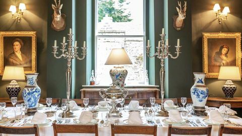 Wardhill Castle - sala da pranzo - Scotts Castle Holidays