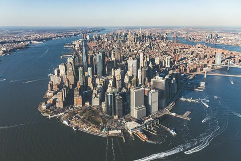 antenna del centro di manhattan, new york