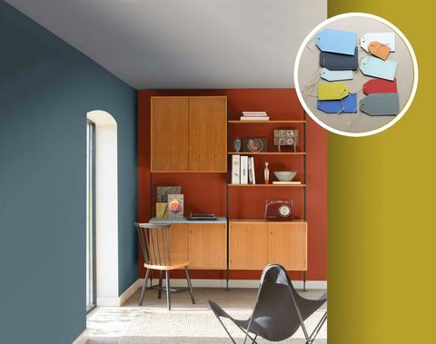 Dulux Drift Color of the Year Denim Drift - tavolozza di colori tonali della famiglia, tonalità blu - The Working Home