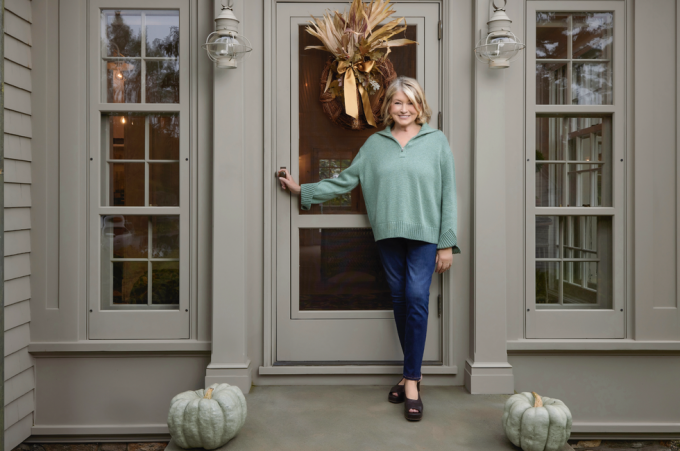 Martha Stewart nella sua tenuta di Bedford