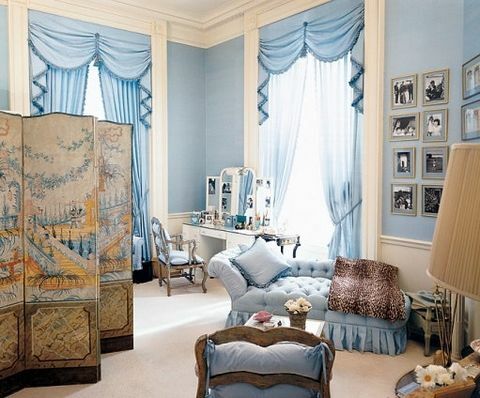 il camerino della first lady jacqueline kennedy alla casa bianca, progettato da stéphane boudin