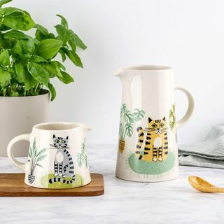 Brocca per gatti in ceramica fatta a mano