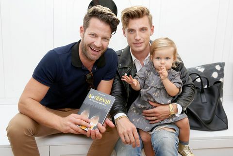 Nate Berkus e Jeremiah Brent con la figlia Poppy Brent-Berkus