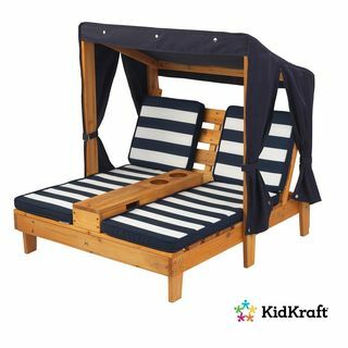 Kidkraft Double Chaise Lounger con portabicchieri